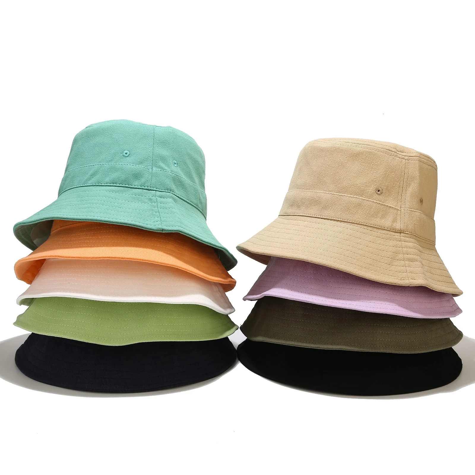 plain blank no logo designer bucket hats