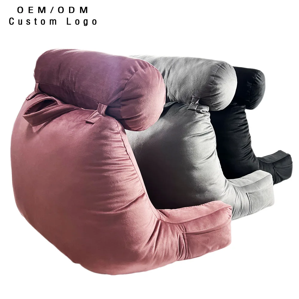 Memory Foam Bedrest Wedge Backrest Lap Pillow for Sitting up in Bed for Reading & Function Pillows & Positioners