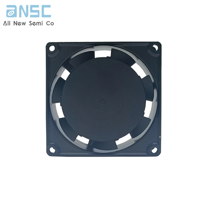 Original Plastic AC fan 8025 3.1 inch Powerful High CFM Large Air Brushless Black 110V 220V Axial Flow Fan