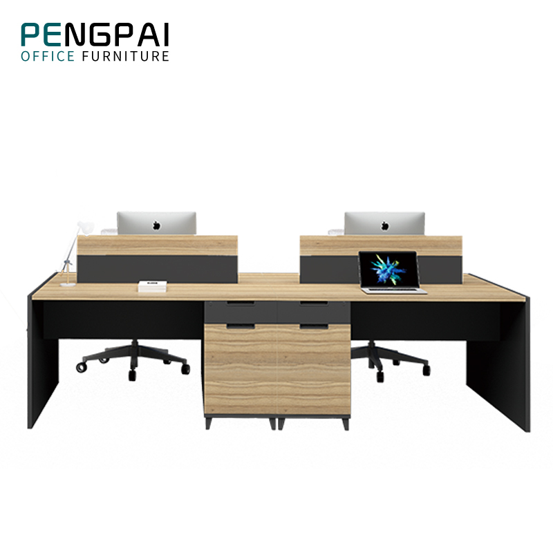 
 Современный дизайн PENGPAI, офисная Рабочая станция на 4 персоны, мебель, Рабочий стол  