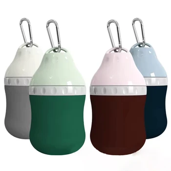 Factory Direct Eco-Friendly Portable Silicone Drink Bowl for Dogs Water Droplet Shape Removable Water Bowl for Travel