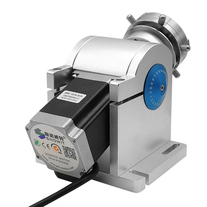 LY CNC Engraver 69 Series Ring Jewelry Rotary Axis With Spring Clamp Jig for Fiber Laser Carving Marking Engraving Machine 24V