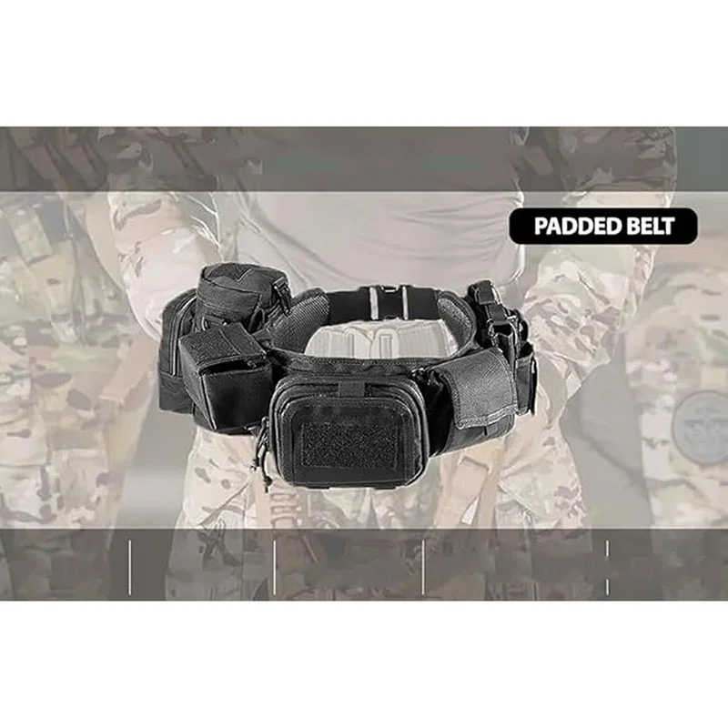 Wholesale Outdoor Work High-density Tactical Belt Duty Quick Release Adjustable Utility Adjustable and Detachable Belt