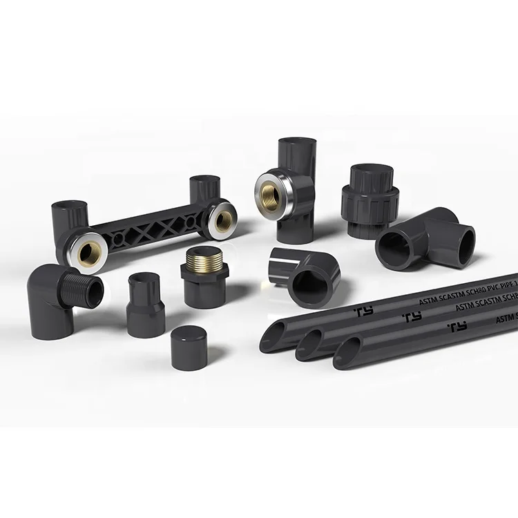Sch80-PVC-Cross-Joint-Pipe-