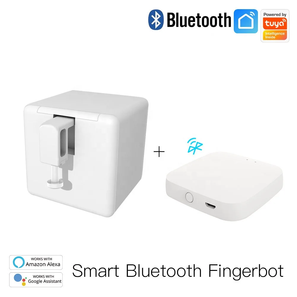 Video's over Wat is Tuya Zigbee Schakelaar Slimme Thuis Fingerbot Schakelaar Robot Vinger Bot Robot Plus Klikknop APP Besturing Drukschakelaar Werkt met Alexa