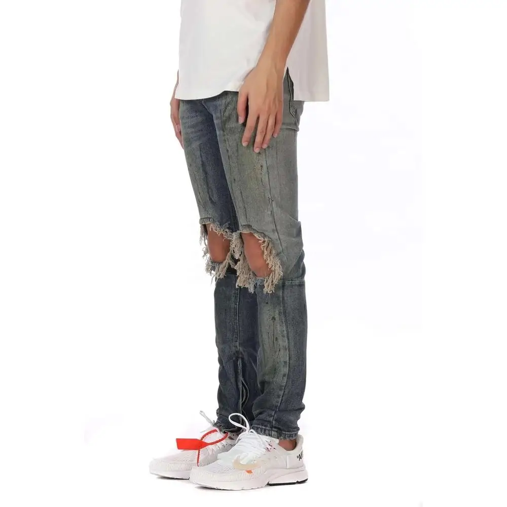 DiZNEW OEM/ODM одежда оптом на заказ удобные мужские джинсы с низкой посадкой пара Hombre