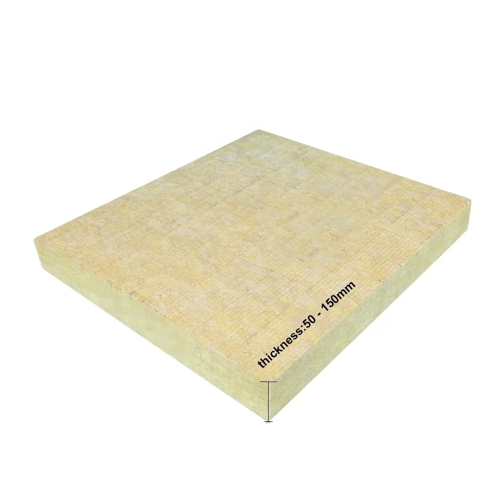 High Quality Soundproof Waterproof Rock Wool Insulation Panel Wall Insulation Board for Building Construction