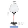 Red gradient 1369 wine glass