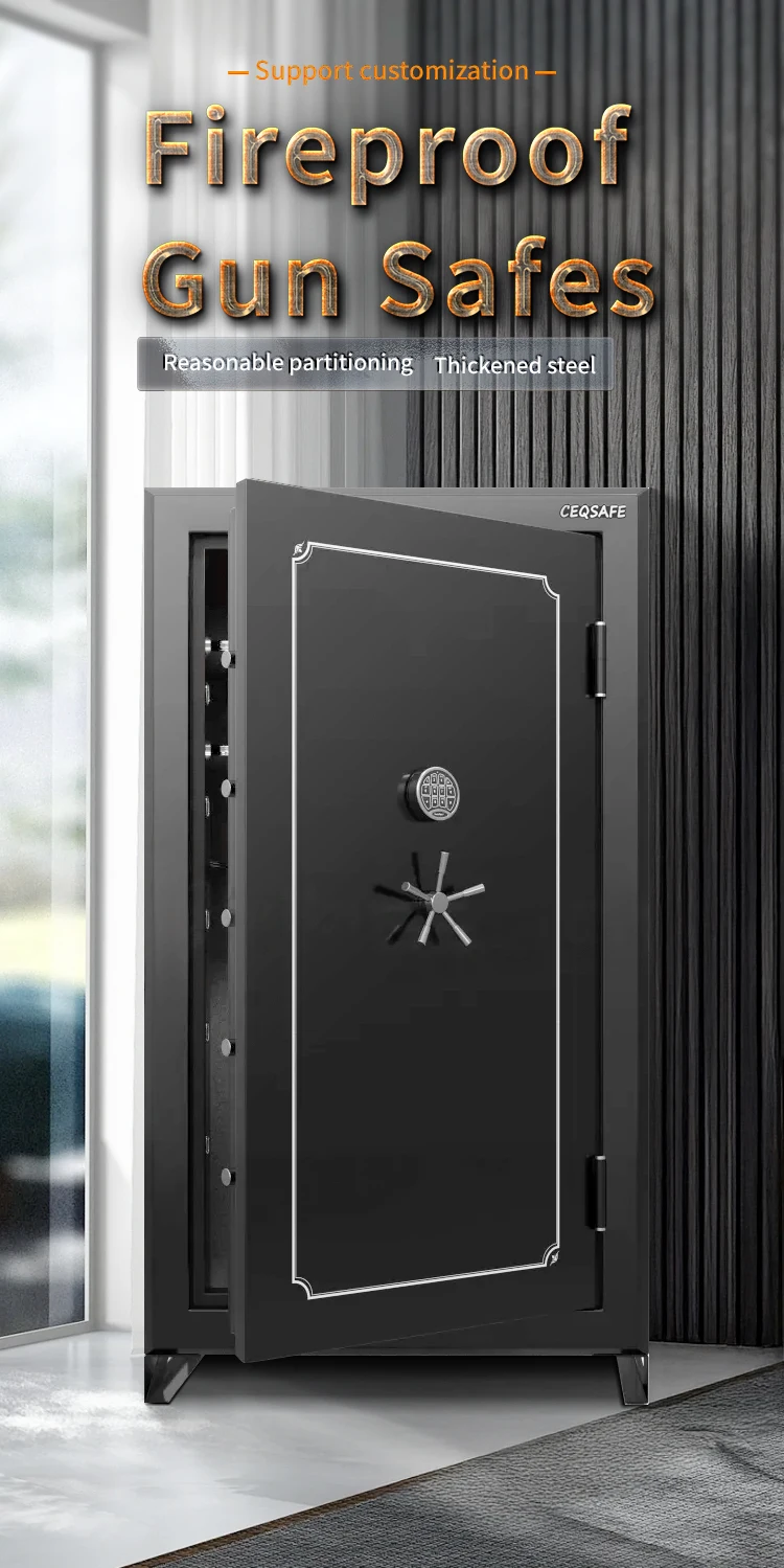 CEQSAFE China Supplier Top Quality Fire Proof Safe Box Used for Home Large Safe Box factory