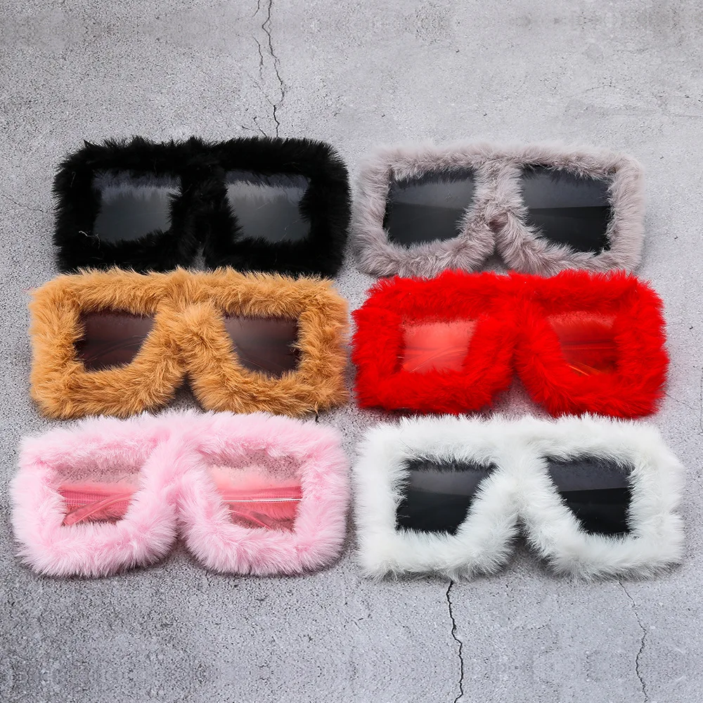 Handmade 6 Color Women Square Sunglasses Soft Fur Velvet Oversized Ladies  Sunglasses Female Sexy Tredy Shades Gafas De Sol Mujer - Buy Female Sexy  Tredy Shades Gafas De Sol Mujer,Soft Fur Velvet ...