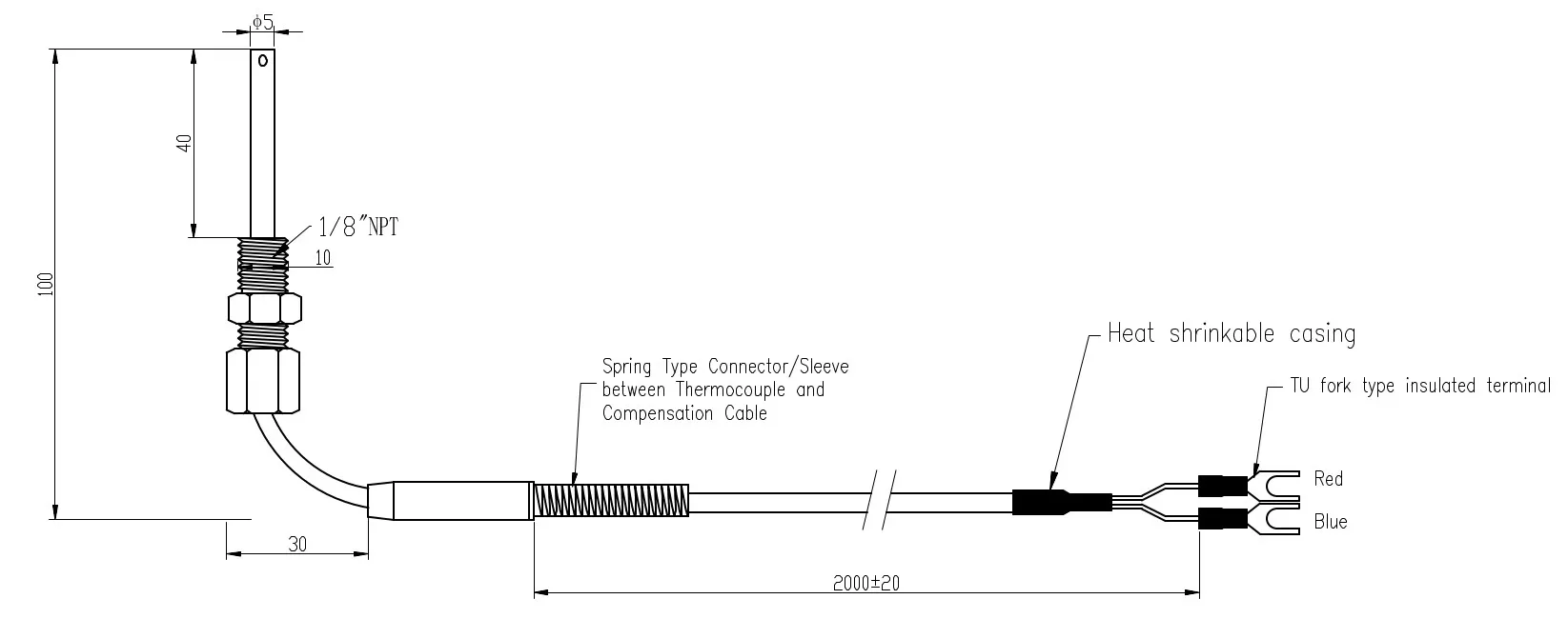 K-type Thermocouple