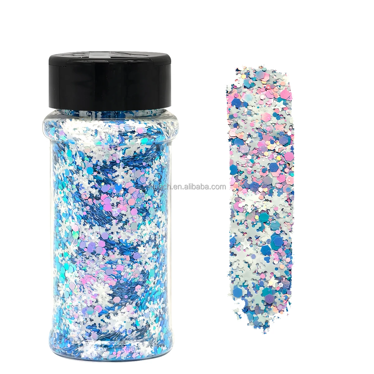 product us warehouses 24 bottles christmas nail glitter sequins for design winter nail sticker decals manicure diy christmas decorations-8