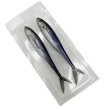 CHEERY 11g 125mm New Soft PVC Lure for Saltwater Fish Catfish Midwater Bait 3D Printed Pinfish Artificial Fishing Bait Wholesale – Soft Lure – view 3