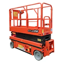 Mini lifting platform for high-altitude operation of manned mobile hydraulic scissor lift