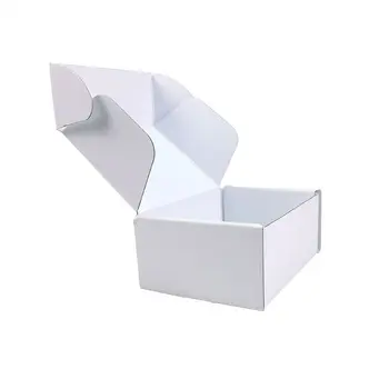 8 X 4" White Paper Gift Boxes With Lids For A5 A4 A3 Cardboard Box Hologram Laser Printing Packaging Magnet Closure Foldable