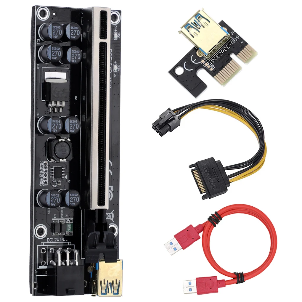 Gpu Riesr Ver 009S Plus - PCI-E Riser Express 1X 4x 16x