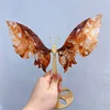 Farfalla in quarzo rosso fuoco
