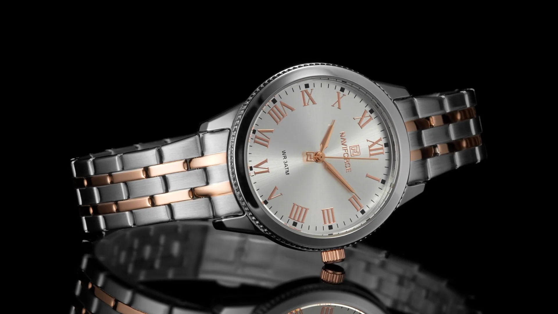 NAVIFORCE 5032 SWRG Luxury Silver Quartz Women's Watch