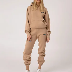 Wholesale Custom Varsity Team Girls Students Hoodie Set School Uniform Tracksuit for Women Unisex