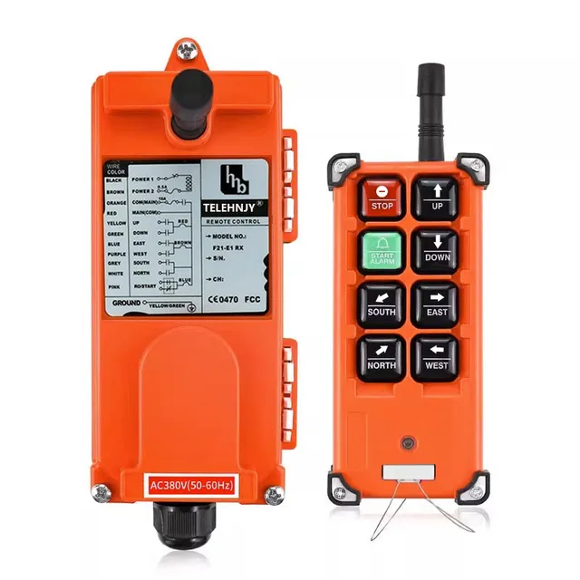 F21-E1B Hot Selling Excellent Material Smart 8 Buttons Industrial Crane Wireless Remote Control For CNC Machine Tools