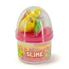 Kit de slime con tapa naranja.