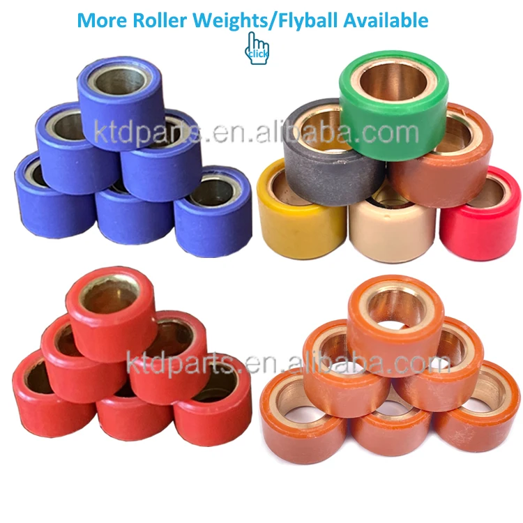 KTD 14x18 Motorcycle Variator Rollers Set Weight Roller for Scooter GY6 BEAT VARIO
