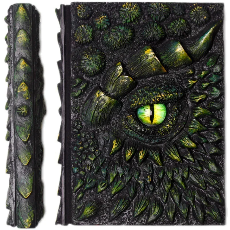 Делюкс анимированные дракона книга Deluxe смолы наружных осветительных приборов для