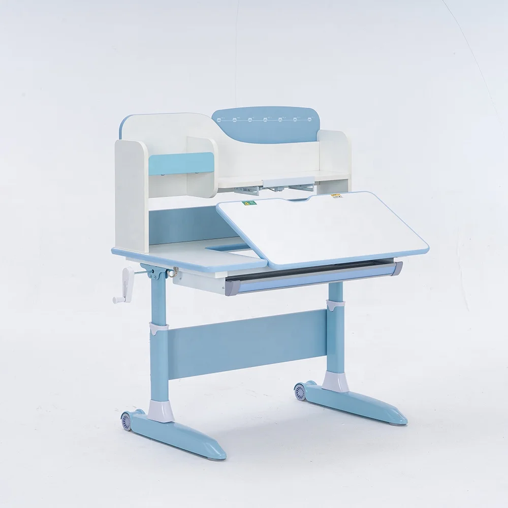 New Wooden Ergonomic Children Learning Desk Height Adjustable Kids Smart Study Table And Chair