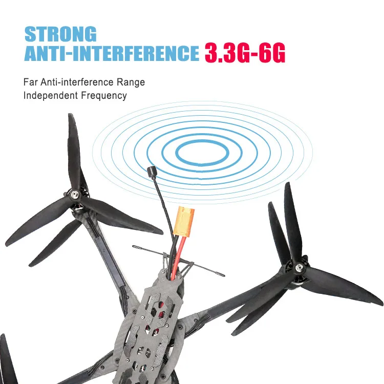 DroView 10KG FPV Drone X8 with 15 Inch VTX 10W Long Distance Anti-Interference 3.3G -6G VRX 100-750Mhz Remote Control