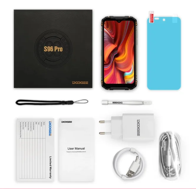 DOOGEE S96 Pro 8G 128 G48MPラウンドクワッドカメラ赤外線ナイト