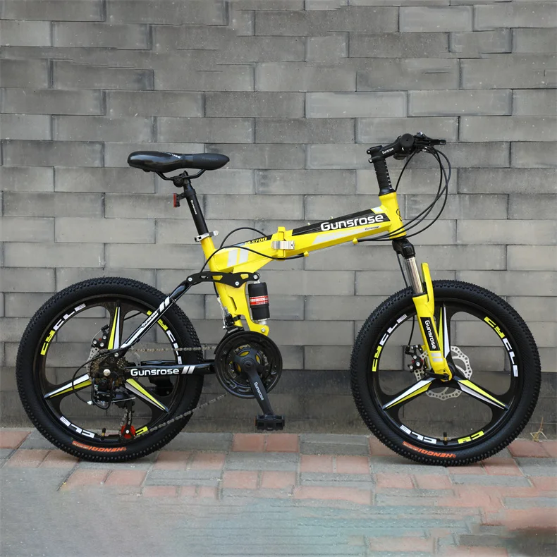 Macce 21 Speed Full Suspension 20 Inch Mountain Bike, Foldable
