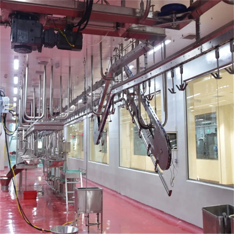 Sheep and sheep automatic slaughtering and processing line: