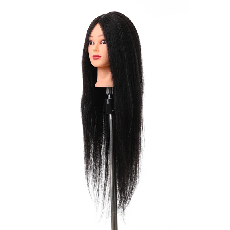 24 Inch Cosmetology 100% Real Human Hair African American Salon Practice  Hairdresser Training Mannequin Dummy Doll Head - Buy Antique Mannequins For  Sale,Female Mannequins On Sale,Long Black Hair Styling Doll Head Product