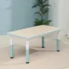 Wood grain whale blue single table