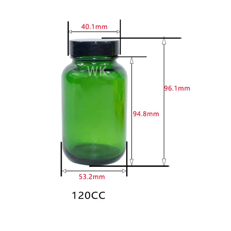 High Quality Pharmaceutical Wide Mouth Amber Glass Bottle Frosted