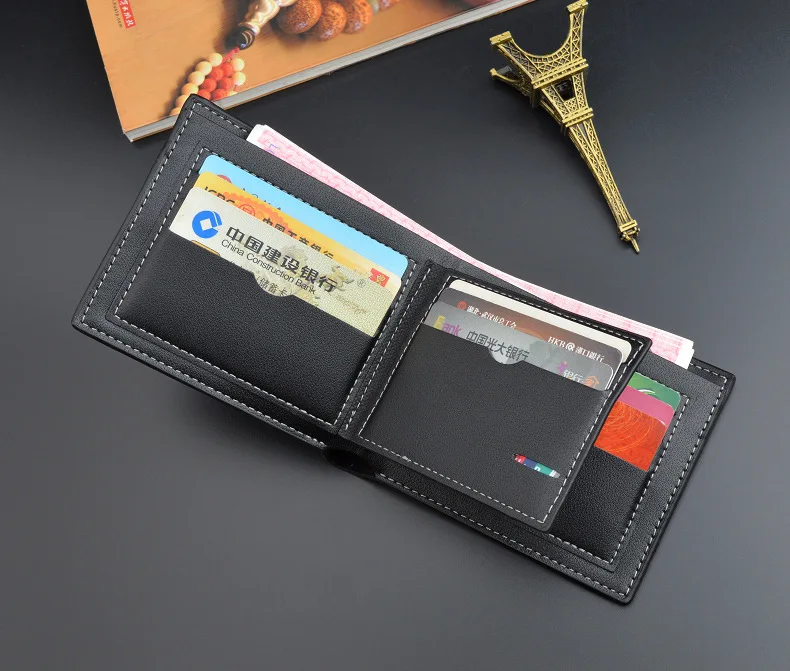 New Men's Wallet Short Multi-card Slot Fashion Casual Wallet Men's ...