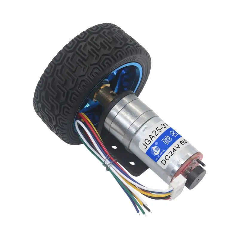 6V 58RPM DC Electric Motor Gear Reducer with Wheel Kit for Smart Car 