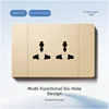 Multi-functional six-hole socket