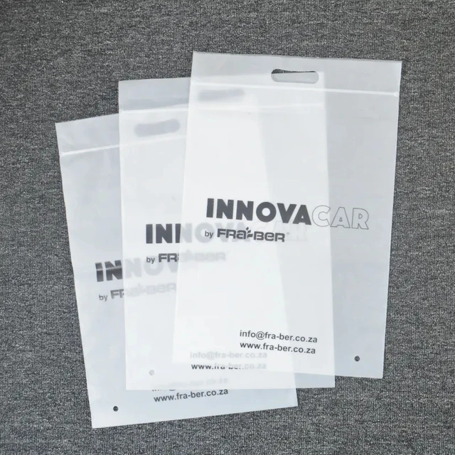 Eco Friendly Zipper Clothes Packaging Frosted Plastic Ziplock Bag Pe Zip Lock Packaging Bag With Your Logo