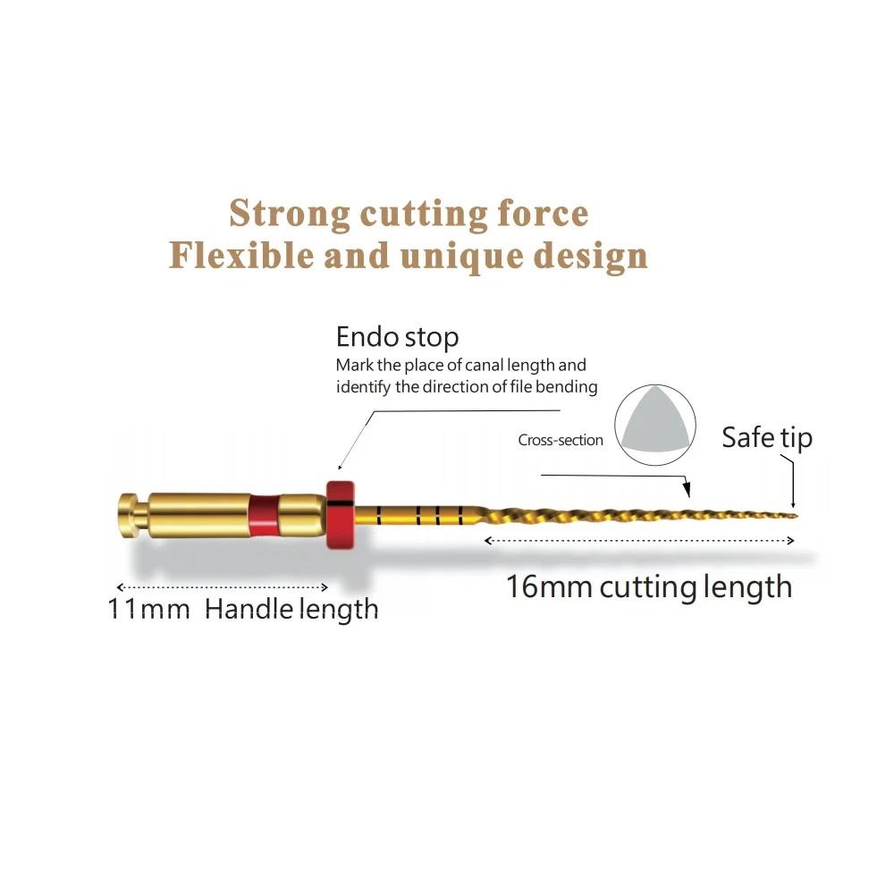 Niti Denta TC Files teeth root canal file with high Flexibility Root Canal Forming System factory