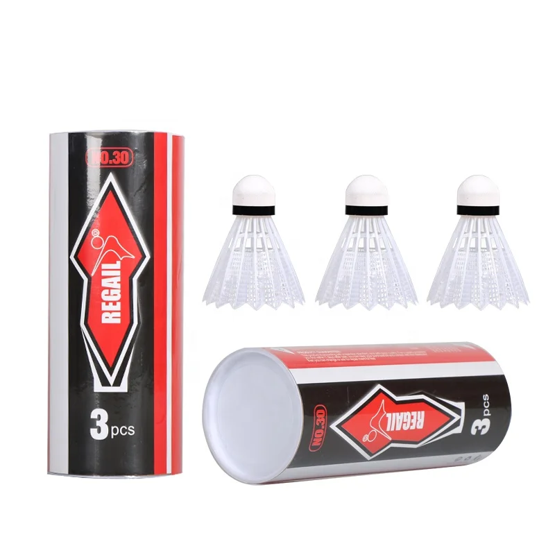 Regail Badminton Rackets 2 Racket and 3 Pc Badminton Shuttlecoke in Tube Steel of Raquette De Badminton