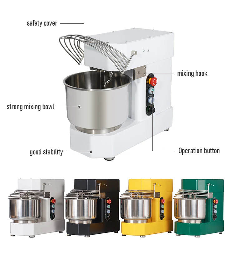 Top Quality Spiral Mixer Bread Mixer Machine Dough Commercial 10liter