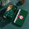 Flat Christmas Tree With Green Iron Box