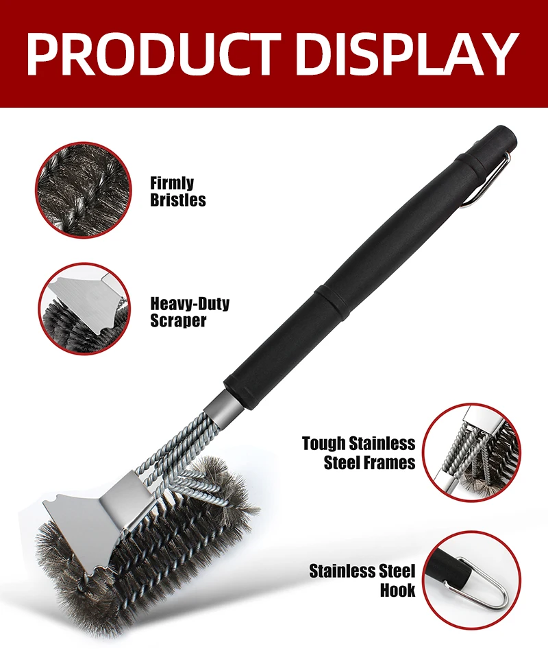 China Factory Price Barbecue Tool Grill Clean Brush Bbq Brush With