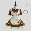 Chocolat + coiffe + collier