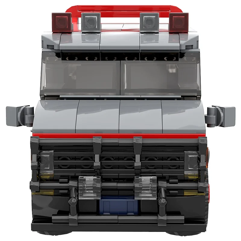 GoldMoc Van Retro Simulation Car Model Educational Bricks Vehicles Toy Building Blocks Set