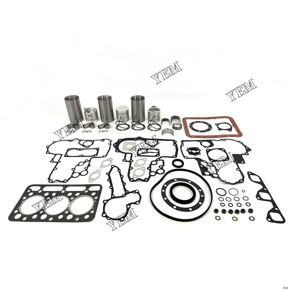 Hot Selling Engine Rebuilding Kit With Bearings Cylinder Gasket Set Piston Ring Liner For Kubota D1301