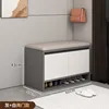 Modelo de dos puertas - gris oscuro - cojines de asiento color caqui blanco - 60 cm