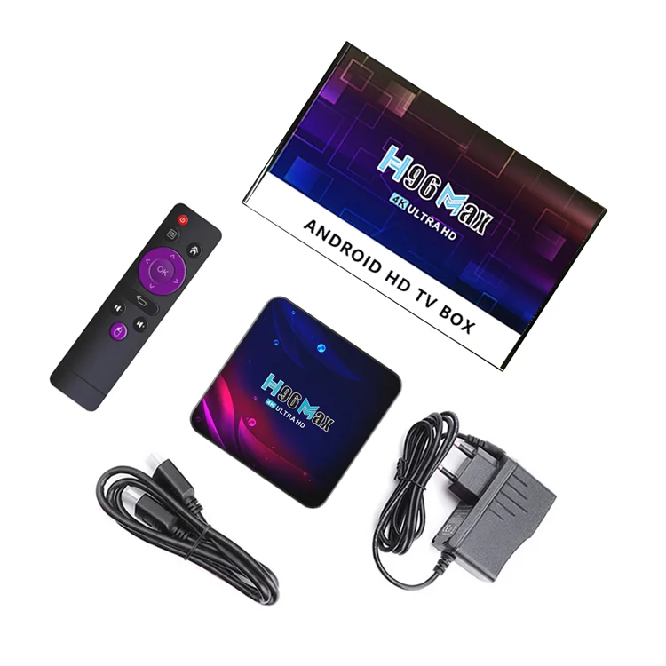 QUNSHI TECH Wholesale Factory Price H96 Max V11 RK3318 Dual Dual Band Wifi 4g 32g 4k Smart TV Android Set Top Box H96max