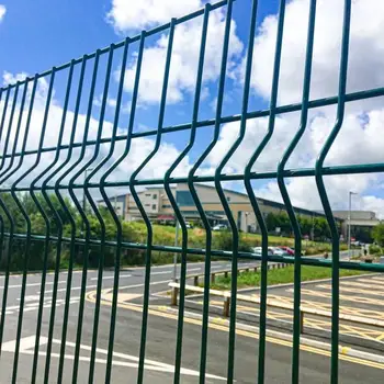 Hot Sale High Quality Decorative Garden PVC Coated 3d Welded Curved Wire Mesh Fence